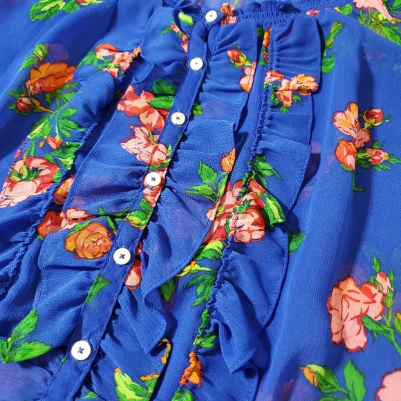 Hollister Sheer Garden Floral Top - Picture 5 of 9